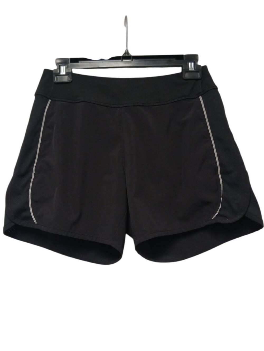 Lucy Flex Color Block Black Athletic Shorts-Size Small